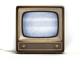 Vintage tv receiver 3d illustration