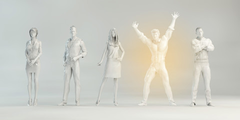 Business Man Celebrating Success