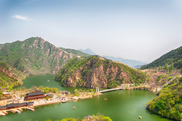 great wall of china lakeside haoming lake