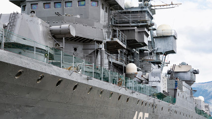 Equipment aboard a large warship