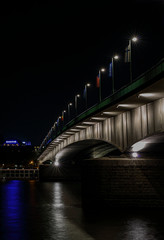 Cologne a city on the Rhine at night as a skyline