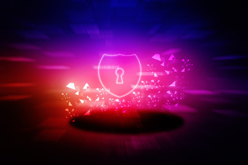 2d digital abstract technology digital future cyber security key