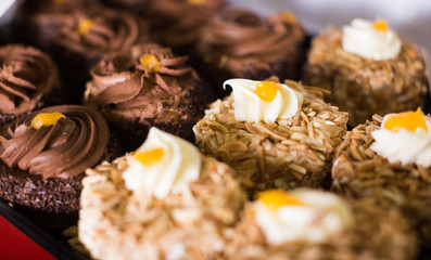 cakes with hazelnut cream