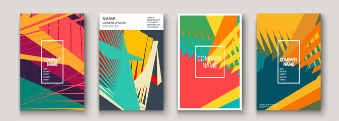 Modern cover collection design. Abstract retro 90s style texture of colorful neon lines. Striped trends background. Future geometric patterns. Design presentations, print, flyer, business cards