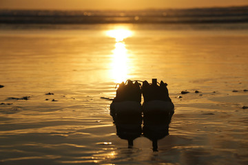 Shoes on the Beach
