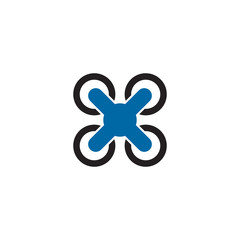 Drone icon  logo design vector template