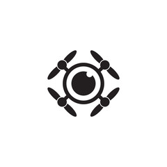 Drone icon  logo design vector template