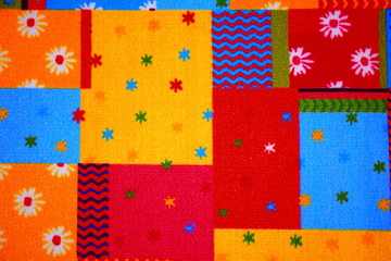 Fototapeta na wymiar carpet with a set of many colors