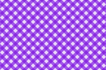 Vector proton purple colored diagonal gingham check seamless pattern design illustration for fabric printing.