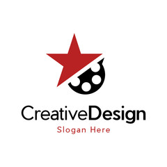 Obraz premium Star Movie Logo Template Design Vector, Star Movie Logo Template Design Vector, Emblem, Design Concept, Creative Symbol, Icon