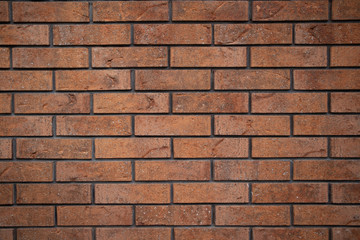 Background wall of a modern brown brick wall