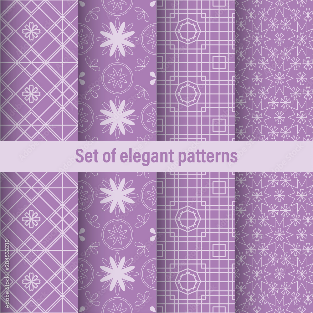 Poster vintage set, great design for any purposes. abstract vector geometric seamless pattern. modern simpl