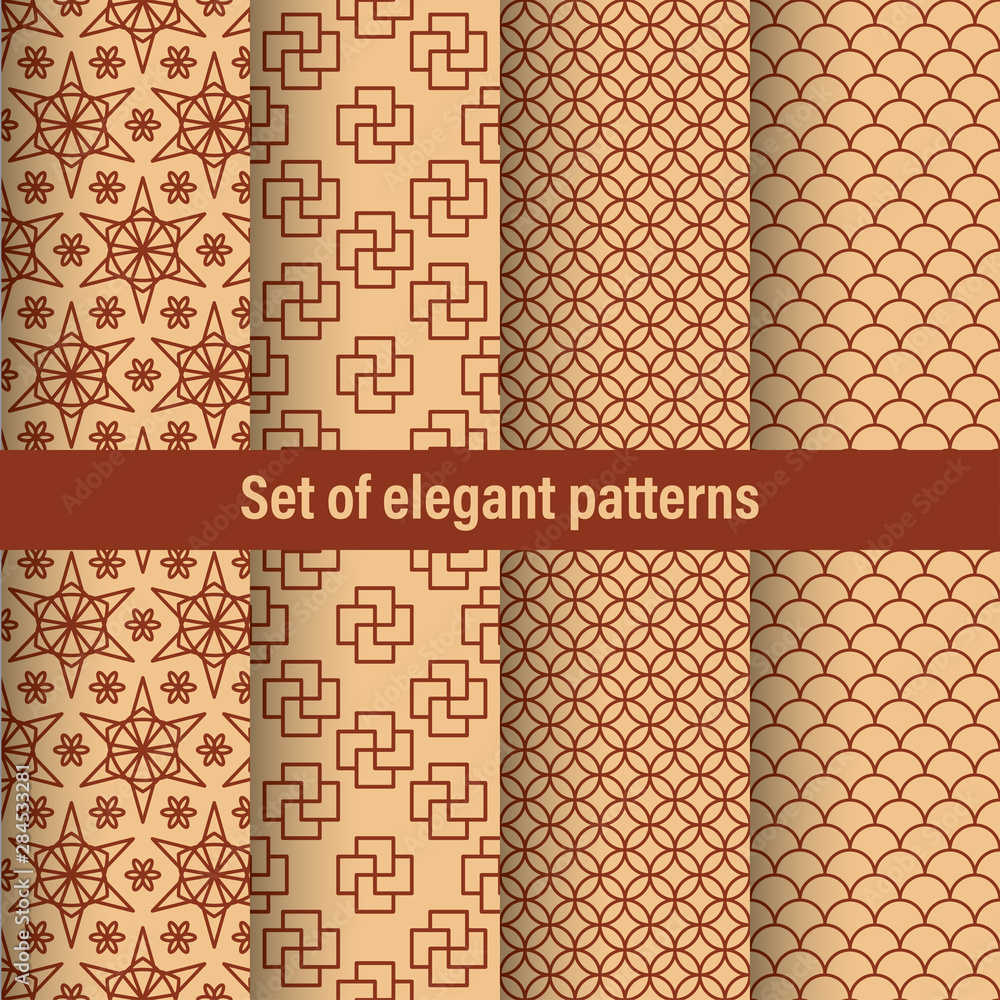 Aufkleber vintage set, great design for any purposes. abstract vector geometric seamless pattern. modern simpl