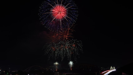 日本の夏祭り　おいでん花火大会