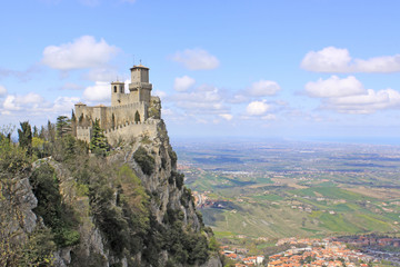 San Marino. Fortress on Titano mount