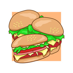 Burger vector design, poster, food, cute, clothing, vector eps 10.