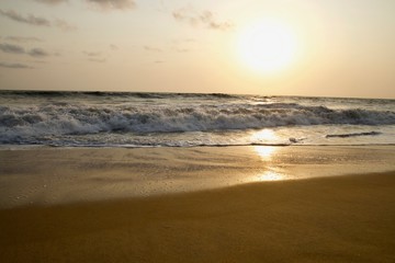 sunset on beach