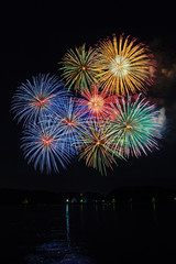 Fototapeta na wymiar Japanese fireworks festival - Shizuoka