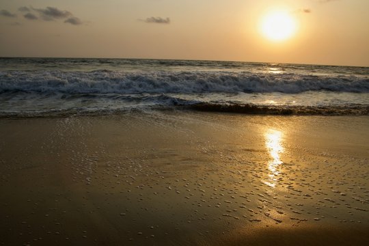 sunset over the sea © Sridhar