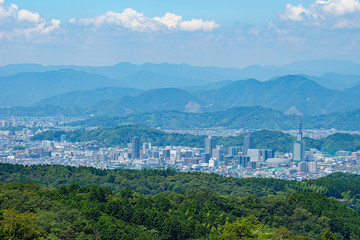 Yaizu City from Nihondaira - Shizuoka Japan
