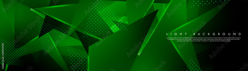 Wall mural triangular background. abstract composition of 3d triangles. the geometric background of modern gree
