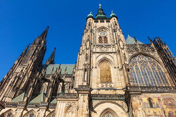 Fototapeta premium Saint Vitus' cathedral in Prague, Prague's castle
