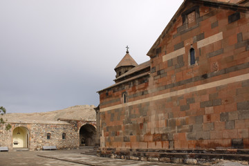 Fototapeta premium Armenia. Region of Ararat plain. Church Khor Virap