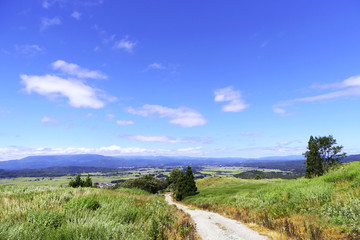 高所からの田舎の風景