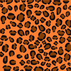 Naklejka na ściany i meble leopard seamless pattern. animal print. Vector