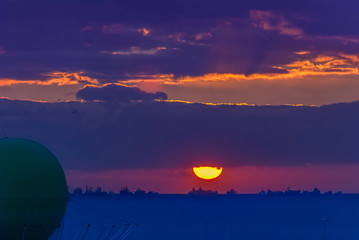 Istanbul, Turkey, 30 January 2008: Sunset at Kadikoy
