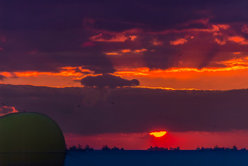 Istanbul, Turkey, 30 January 2008: Sunset at Kadikoy