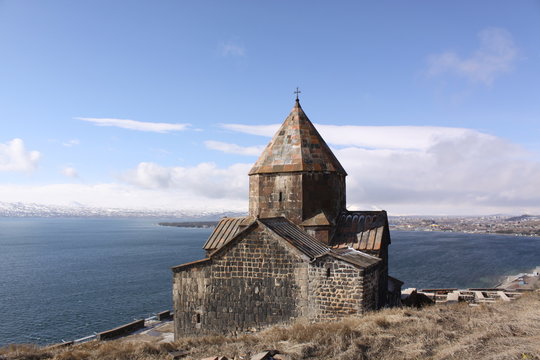 Armenia. Sevanavank (Sevan Monastery), a monastic complex located on a island of Lake Sevan in the Gegharkunik Province