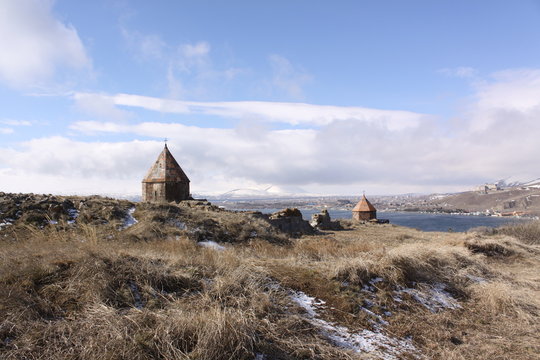 Armenia. Sevanavank (Sevan Monastery), a monastic complex located on a island of Lake Sevan in the Gegharkunik Province
