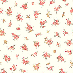 Seamless pattern of an abstract, beautiful rose,