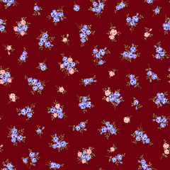 Seamless pattern of an abstract, beautiful rose,