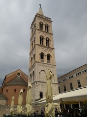 Fototapeta premium Historic architecture of the Croatian city in the summer
