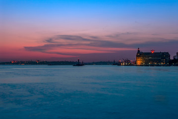 Istanbul, Turkey, 13 June 2007: Haydarpasa Train Station, Sunset at Kadikoy