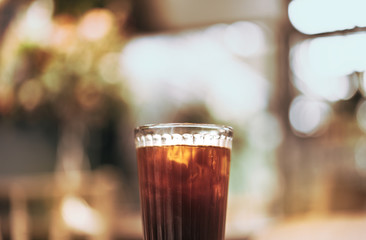 Americano coffee glass