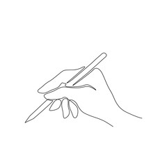 Hand writing, continuous line drawing, tattoo, print for clothes and logo design,  single line on a white background, isolated vector illustration. 