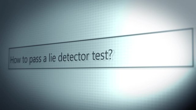 Computer Technology Forensic series - How to pass a lie detector test Search Result