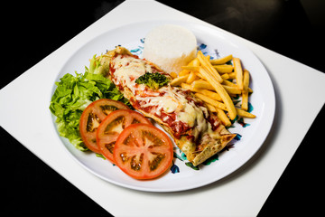 healthy food and mouthwatering taste