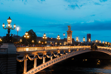 Fototapeta na wymiar Bridge of Alexandre III, Paris, France