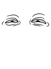 2 lustige augen schelm lachen komisch frech blick gucken comic cartoon clipart design sehen angucken cool