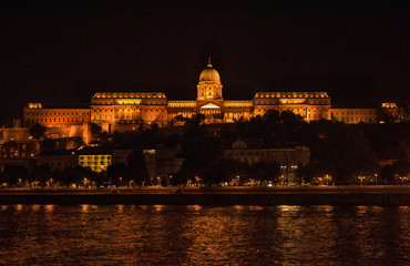 Budapest Nacht Schloss Poster