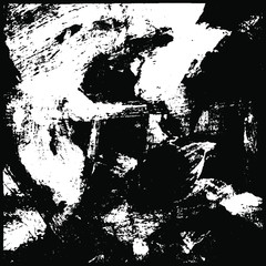 Fototapeta premium Grunge is black and white. Abstract dark texture. The pattern is monochrome for the backdrop. Chaotic dirty spots