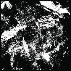 Grunge is black and white. Abstract dark texture. The pattern is monochrome for the backdrop. Chaotic dirty spots