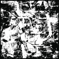 Grunge is black and white. Abstract dark texture. The pattern is monochrome for the backdrop. Chaotic dirty spots