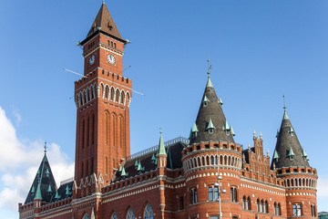 Fototapeta na wymiar Town hall in Helsingborg, Sweden