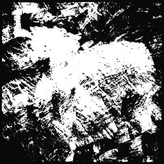 Grunge is black and white. Abstract dark texture. The pattern is monochrome for the backdrop. Chaotic dirty spots