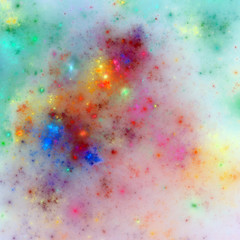 Rainbox fractal pattern, digital artwork for creative graphic design